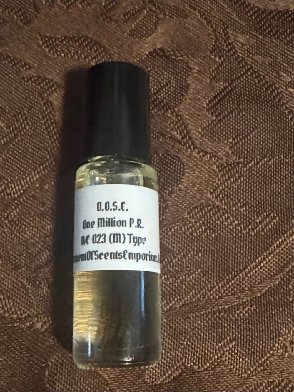 Mini Roll-On Sample Fragrance Trio Clear Glass with Black Caps tester fragrances